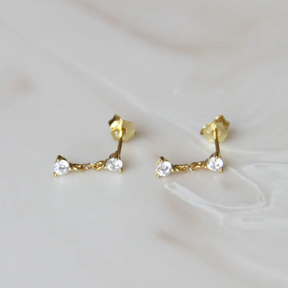 evelyn stud dangle earrings