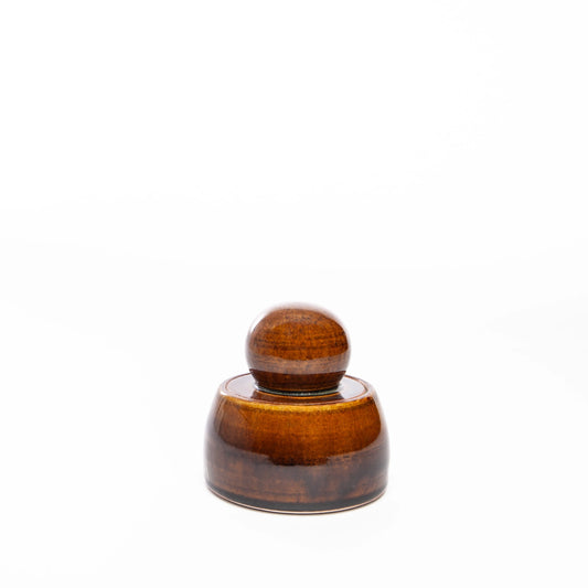 mh studio / stash jar - amber gloss