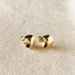 mini wide post hoop earrings