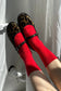 le bon shoppe / cashmere pointelle socks