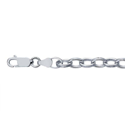chain bracelet / oval link - 5mm