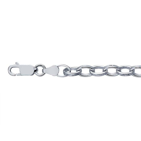 chain bracelet / oval link - 5mm