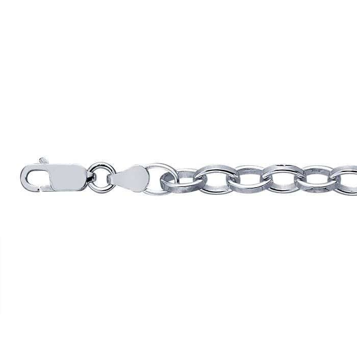 chain bracelet / oval link - 5mm