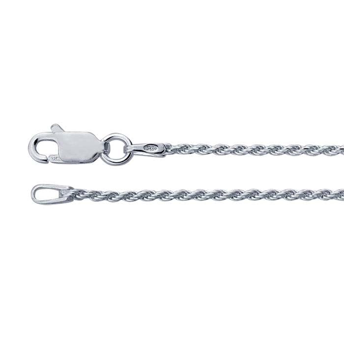 chain necklace / diamond-cut french rope - 1.35mm
