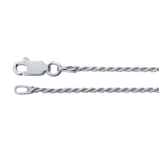 chain necklace / diamond-cut french rope - 1.35mm