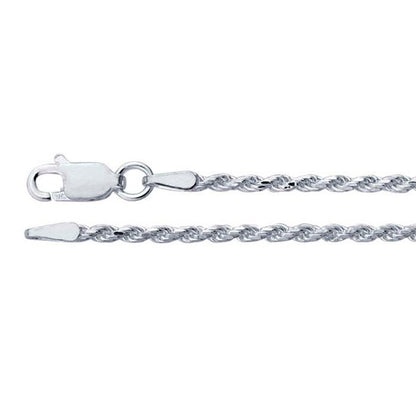chain necklace / diamond-cut french rope - 1.85mm