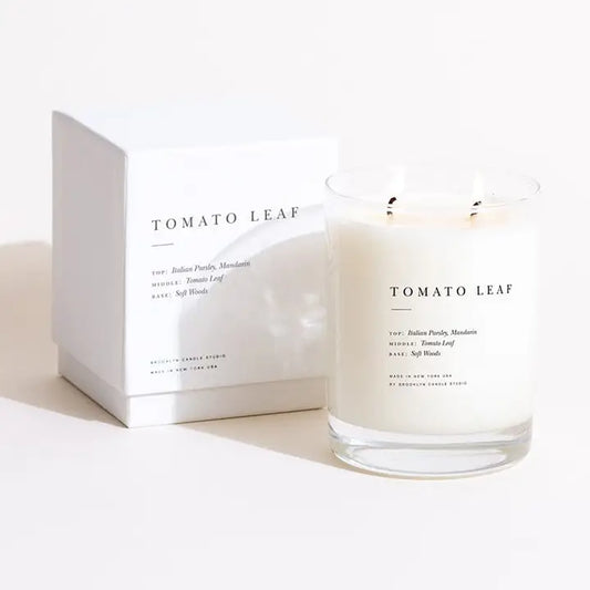 brooklyn candle studio / classic double wick candle - tomato leaf