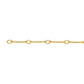 chain necklace / straight bar link - 0.9mm