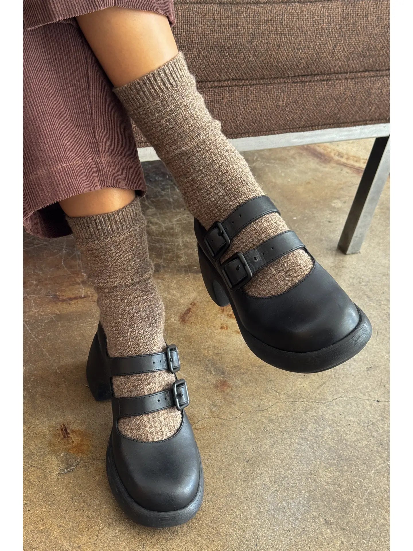 le bon shoppe / wool waffled socks
