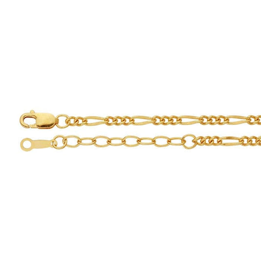 chain bracelet / figaro - 2.2mm