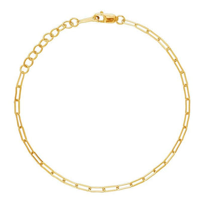chain bracelet / oval cable - 2mm