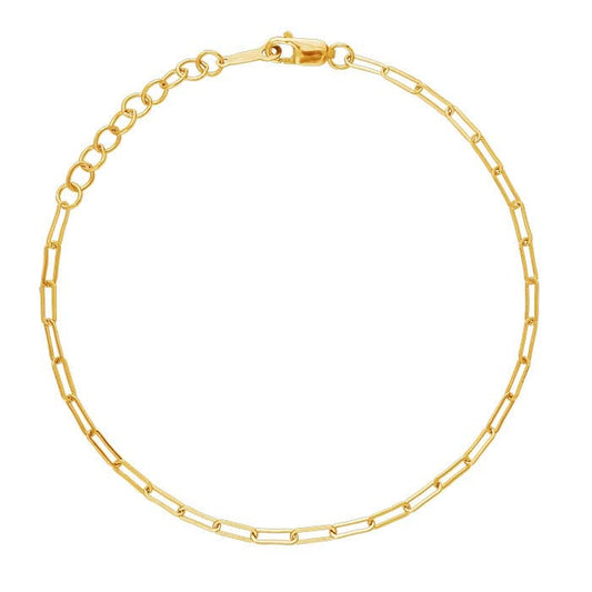 chain bracelet / oval cable - 2mm