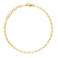 chain bracelet / oval cable - 2mm