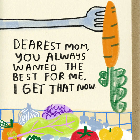 eat your veggies card