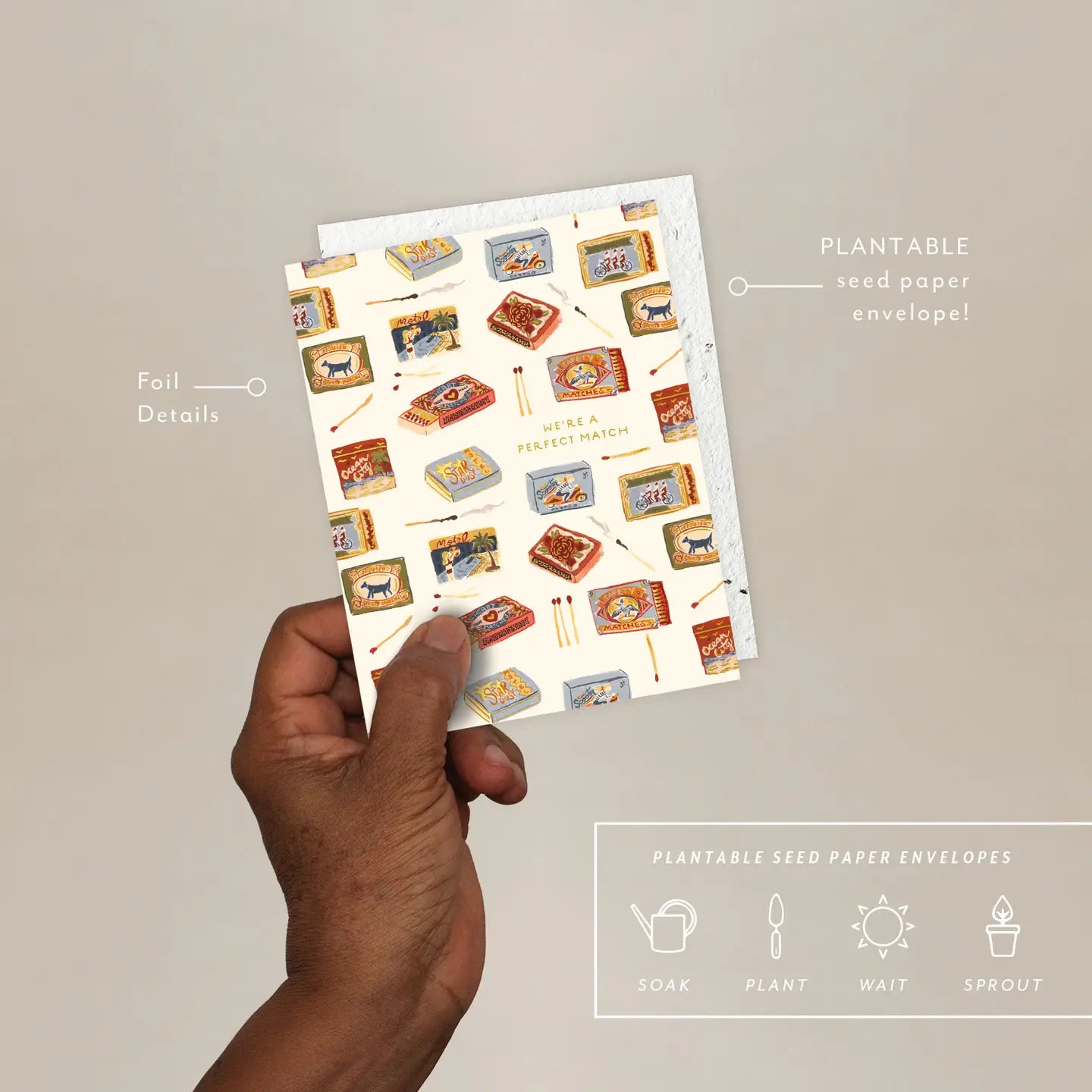 matchbooks anniversary card