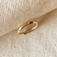 flush-set stone ring band - cz