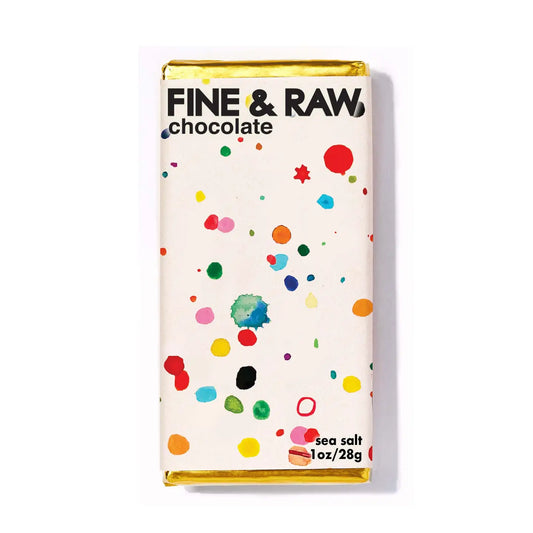 fine & raw / chocolate bar - sea salt - holiday