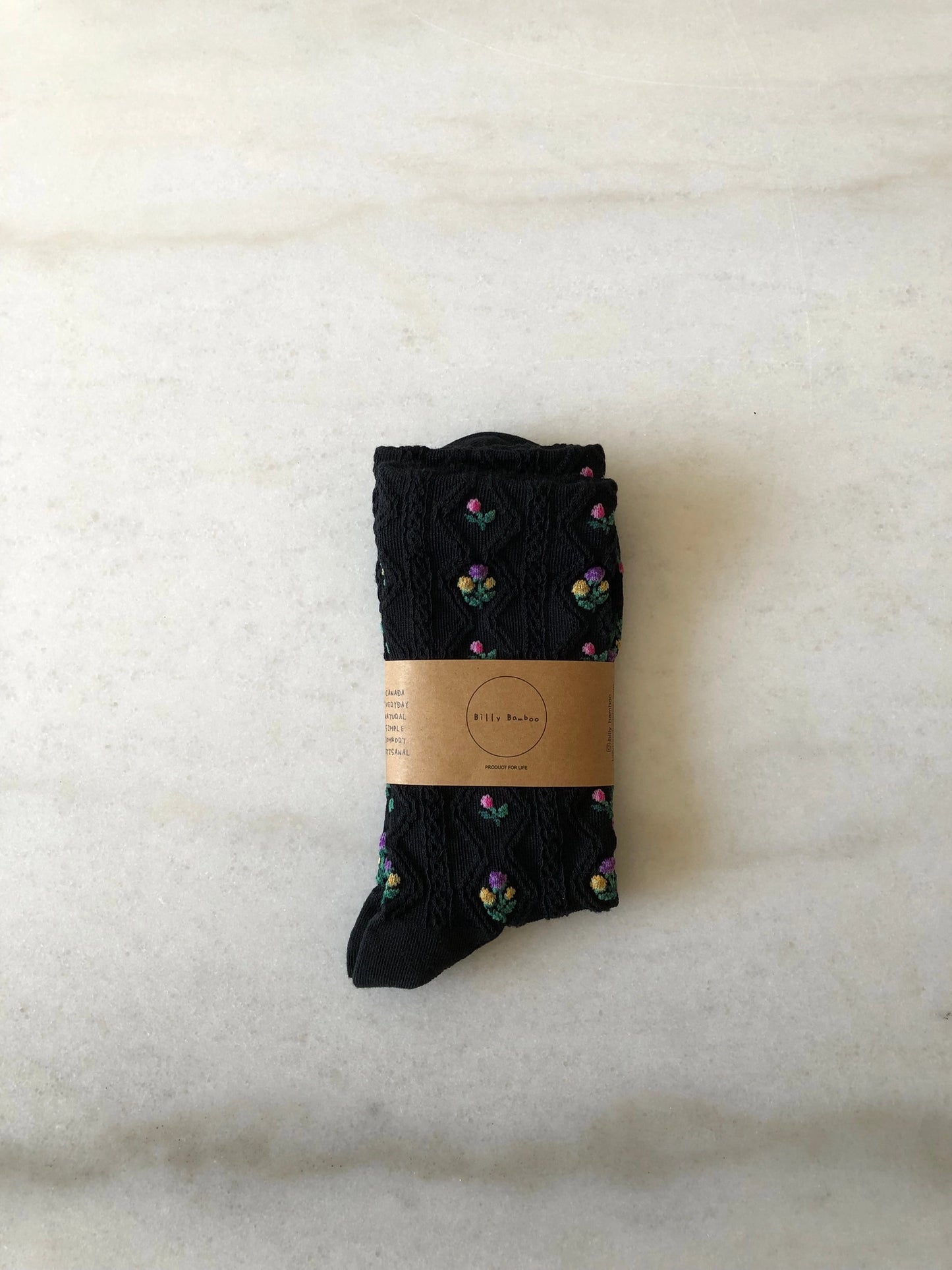 billy bamboo / rose garden socks