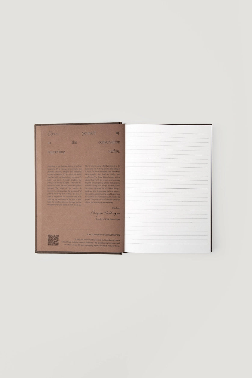 wilde house paper / open journal - espresso