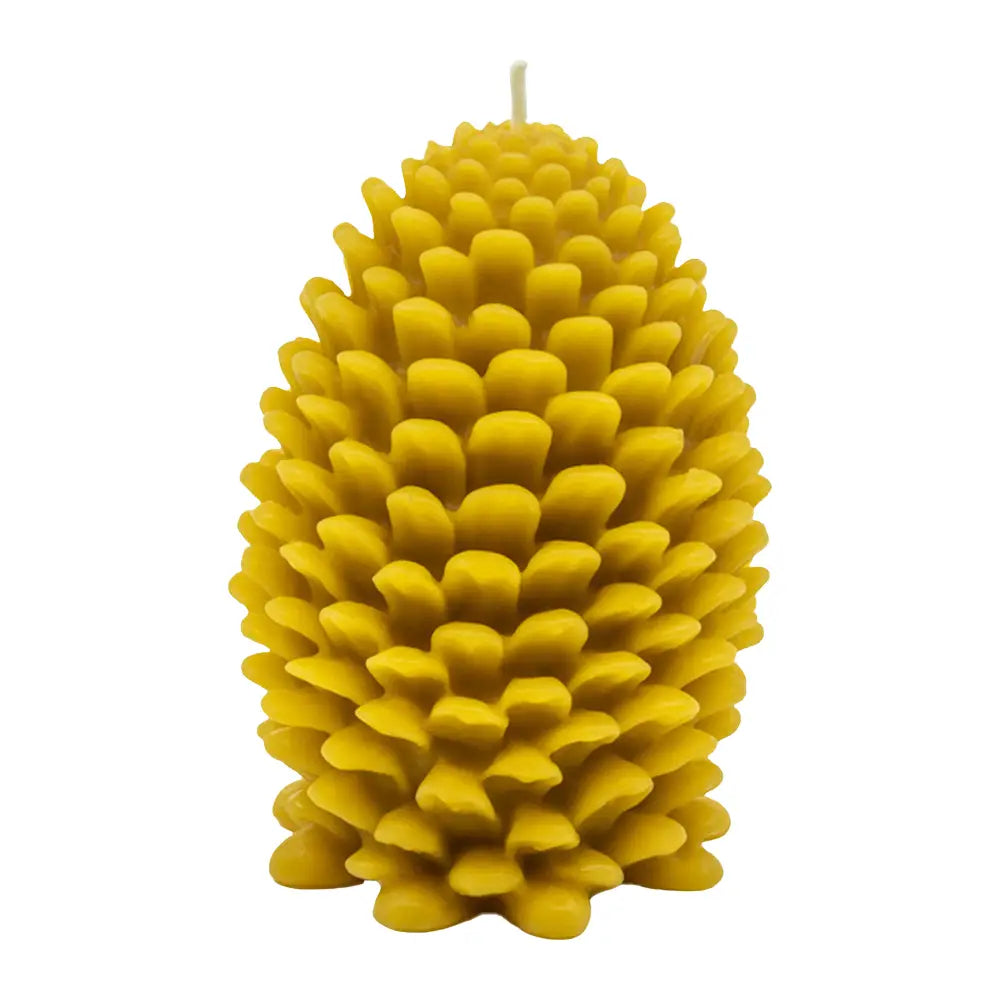 beeswax decorative candle - pine cone