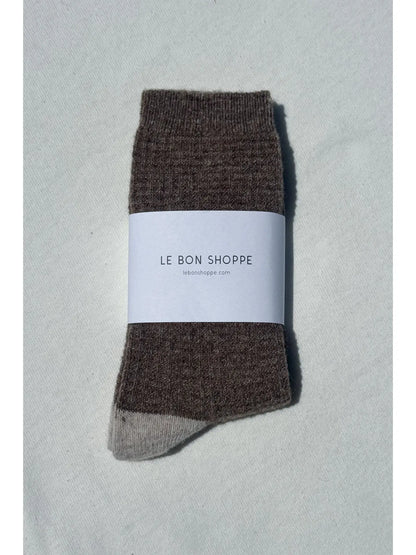 le bon shoppe / wool waffled socks