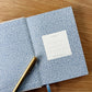 botanica paper co. / mini linen journal - blue flora