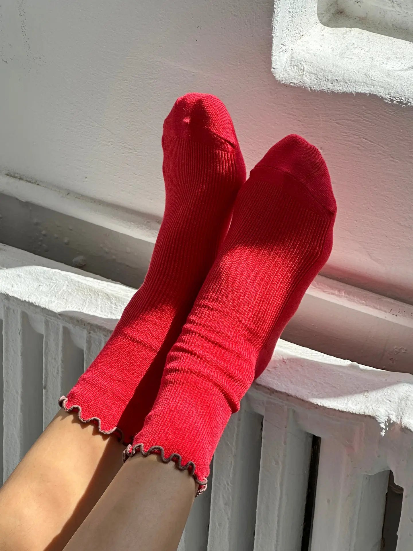 le bon shoppe / ruffled modal socks
