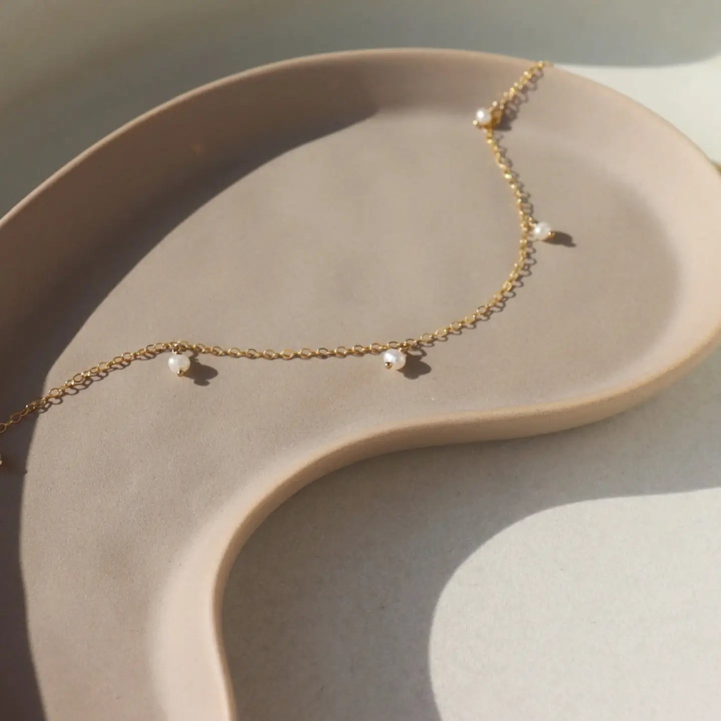 delicate pearl necklace