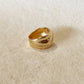 large wavy band ring