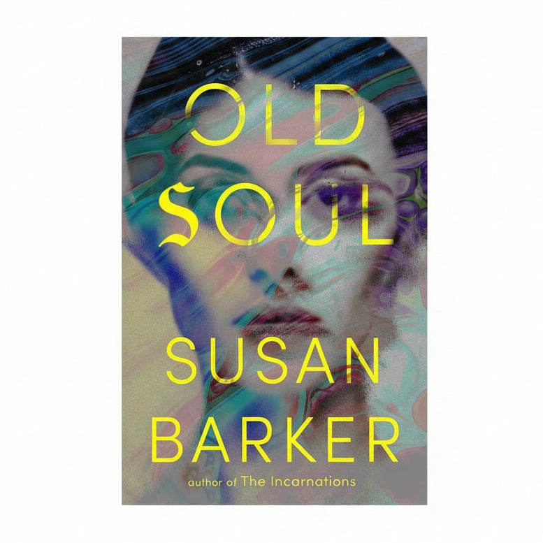 Book cover of 'Old Soul' by Susan Barker with a stylized face and abstract design.