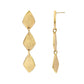 asali triple drop post earrings
