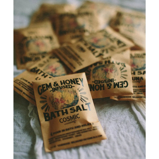 wild yonder / gem & honey bath salt soak  - cosmic