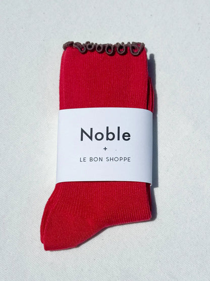 le bon shoppe / ruffled modal socks