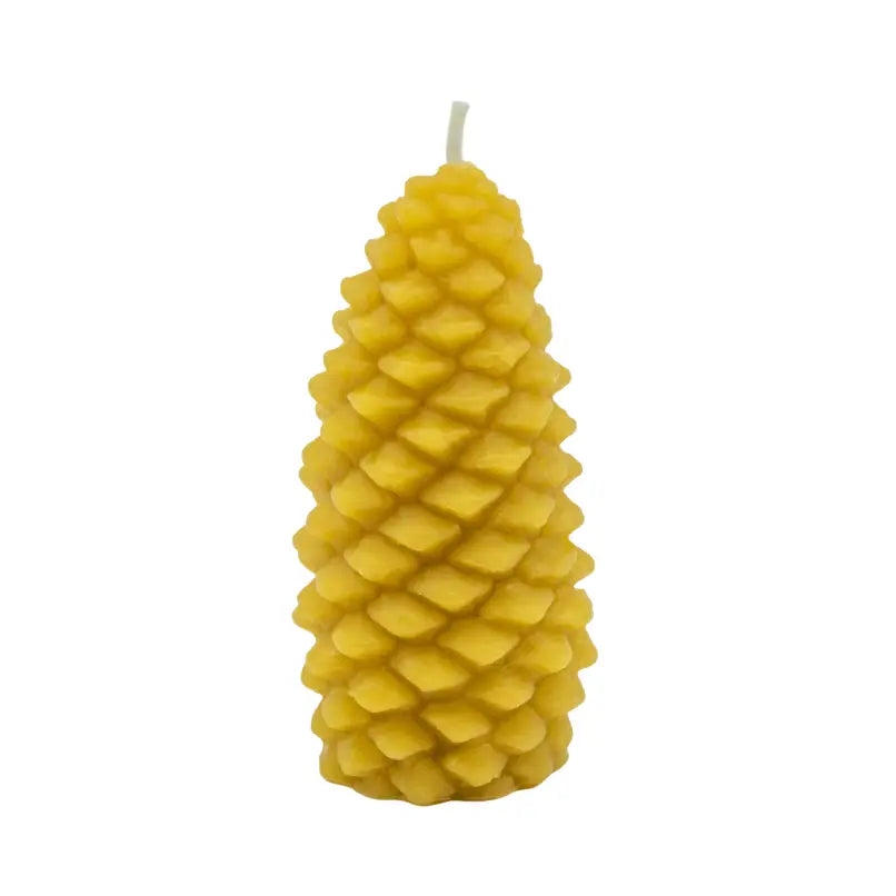 beeswax decorative candle - pine cone