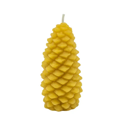 beeswax decorative candle - pine cone