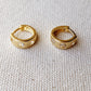 click hoop cz earrings