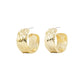 dune cuff post hoop earrings