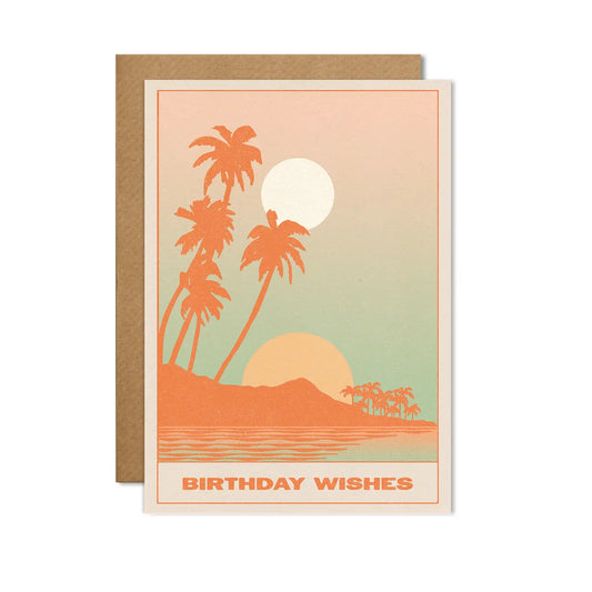 birthday wishes palm card