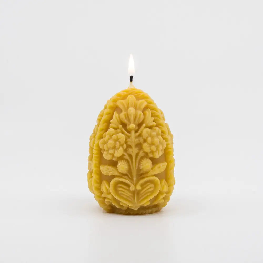 beeswax decorative candle - egg