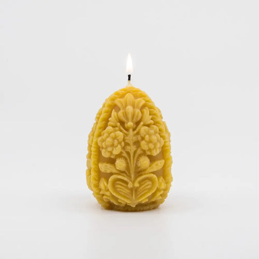 beeswax decorative candle - egg