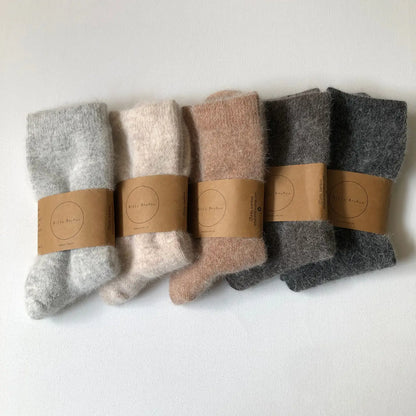 billy bamboo / fluffy angora socks