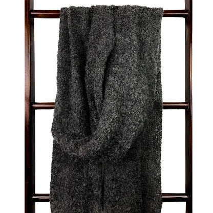 ultra plush alpaca scarf / charcoal