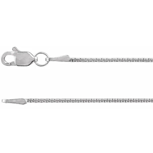 chain bracelet / round box - 1mm