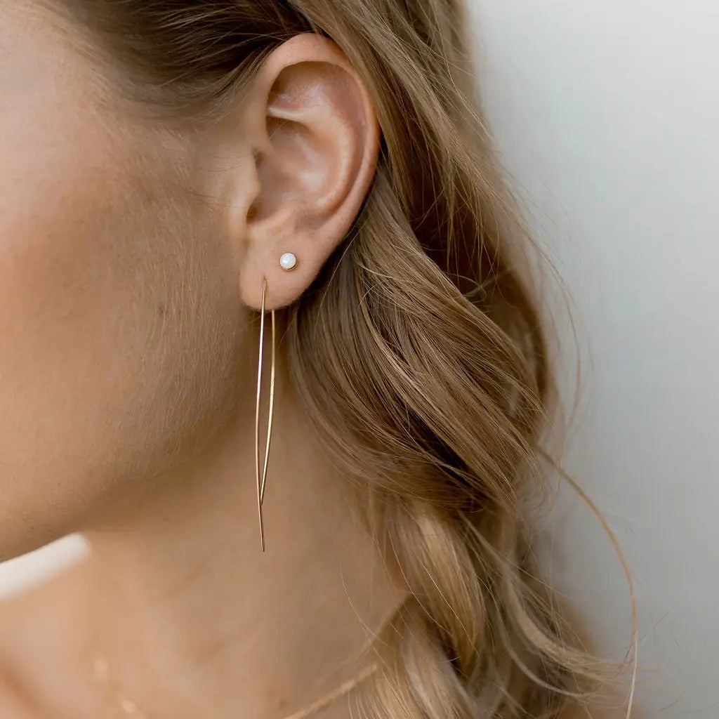 opal stud earrings