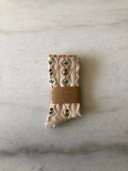 billy bamboo / rose garden socks