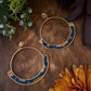 large portal post hoop earrings