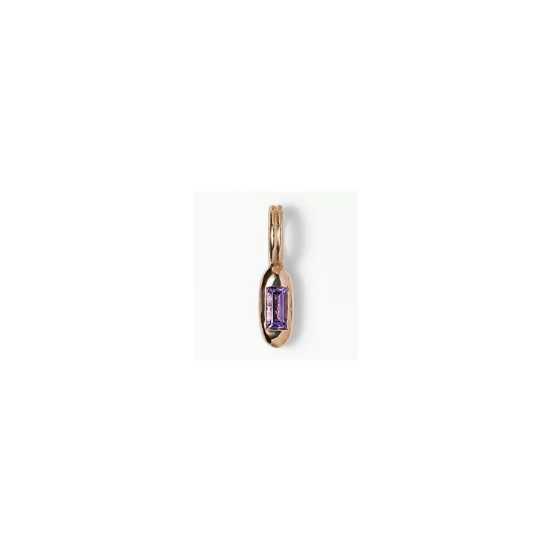 wwake / tempo pendant charm - amethyst (february)
