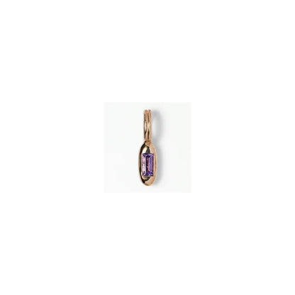 wwake / tempo pendant charm - amethyst (february)
