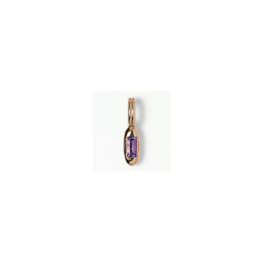 wwake / tempo pendant charm - amethyst (february)