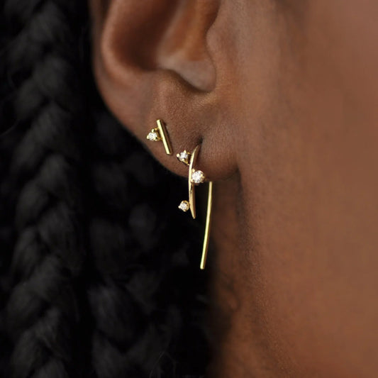 andromeda mini stud earrings